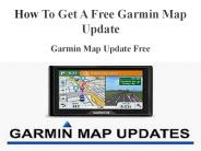 How to Get a Free Garmin Map Update
