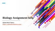 Biology Assignment help-globalwebtutors