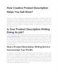 How Creative Product Description Helps You Sell More? PowerPoint PPT Presentation