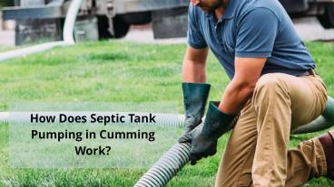 Septic Pumping in Cumming