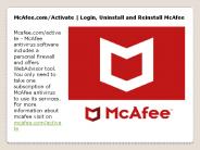 McAfee.com/Activate | Login, Uninstall and Reinstall McAfee