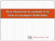 Best Chartered Accountant (CA) Firm in Janakpuri Delhi