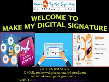 Online Digital SIgnature Certificate Provider