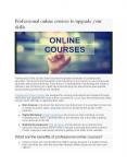 Professional online courses to upgrade your skills PowerPoint PPT Presentation