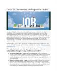 Guide for Government Job Preparation Online PowerPoint PPT Presentation