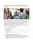 Importance of Job Oriented Skill Development Courses PowerPoint PPT Presentation