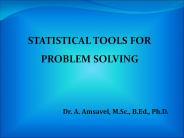 Statistical Tools For Problem Solving_ Dr. A. Amsavel
