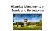 Historical Monuments in Bosania and herzegovina
