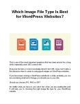 Which Image File Type Is Best for WordPress Websites? PowerPoint PPT Presentation