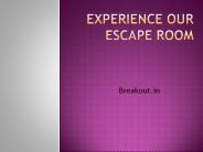 Escape Room Bangalore