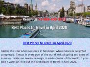 Best Places to Travel in April 2020
