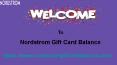 Nordstrom Gift Card Balance Check Online | Nordstrom Balance