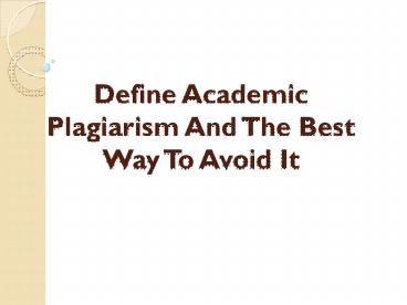 How to Avoid or Decrease Plagiarism?