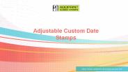 Adjustable Custom Date Stamps