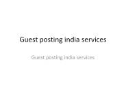 Guest posting india services