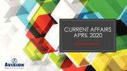 AVision Institute - Current Afairs April 2020