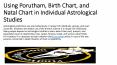 Using Porutham, Birth Chart, And Natal Chart In Individual Astrological Studies PowerPoint PPT Presentation