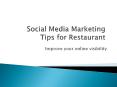 Social Media Marketing Tips for Restaurants PowerPoint PPT Presentation
