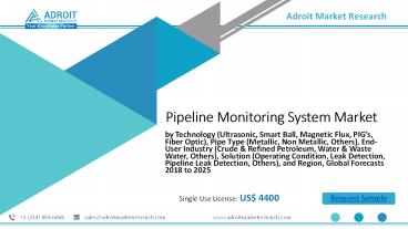 Pipeline Monitoring System Market Report by Trends, Application & Geography – Analysis & Forecast to 2025