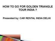 Golden Triangle Tour India