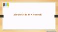 Almond Milk In A Nutshell PowerPoint PPT Presentation