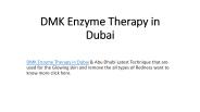 DMK Enzyme Therapy in Dubai