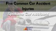 Five Common Car Accident Injuries