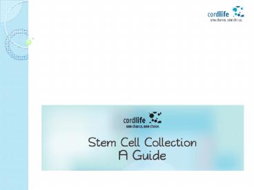 Stem cell collection