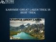 KASHMIR GREAT LAKES TREK is BEST TREK PowerPoint PPT Presentation