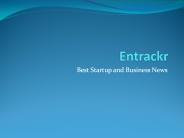 Entrackr- Upcoming Startup in India