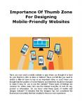 Importance Of Thumb Zone For Designing Mobile-Friendly Websites PowerPoint PPT Presentation