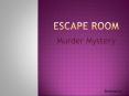 Escape room PowerPoint PPT Presentation