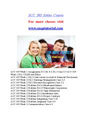 ACC 305 Extraordinary Success |snaptutorial.com