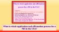 What is Whole Application and Affirmation Process for a MS in the USA PowerPoint PPT Presentation