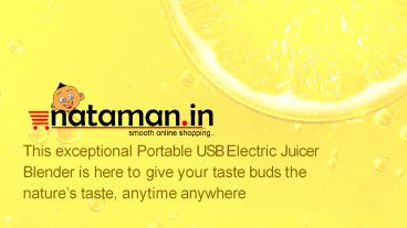 Nataman Electric Juicer