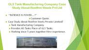 GLS TANKS - ROSTFREI STEELS PRIVATE LIMITED