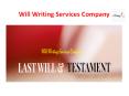 Will Writing Service Company- UK PowerPoint PPT Presentation
