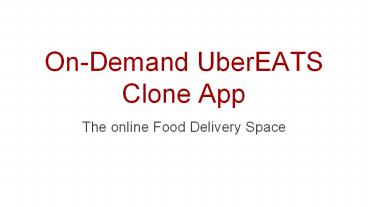 white-label UberEATS Clone App Development Company