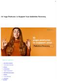 10 Yoga Postures To Support Your Addiction Recovery PowerPoint PPT Presentation