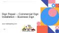 Sign Repair| Commercial Sign Installation| maliklighting.com PowerPoint PPT Presentation