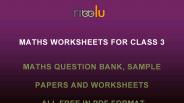 Maths Worksheets for CBSE Class 3