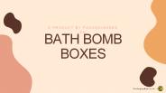 Custom Bath Bomb Boxes
