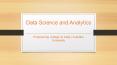 Data Science and Analytics - Avantika University PowerPoint PPT Presentation