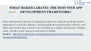 WHAT MAKES LARAVEL THE BEST WEB APP DEVELOPMENT FRAMEWORK?