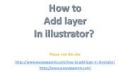 How to add layer in illustrator