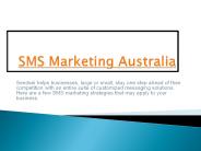 SMS Marketing Australia