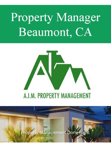 Property Manager Beaumont, CA