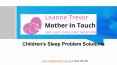Children’s Sleep Problem Solutions PowerPoint PPT Presentation