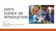 Earth Sciences