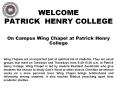 Wing Chapel at Patrick Henry College PowerPoint PPT Presentation